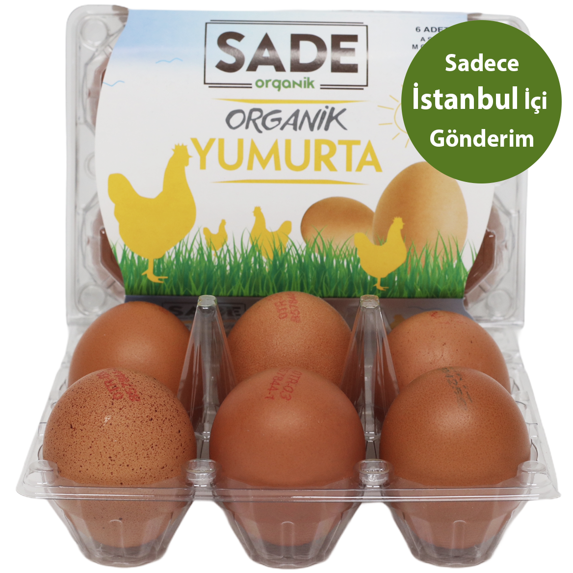 Sade Organik 6'lı Yumurta