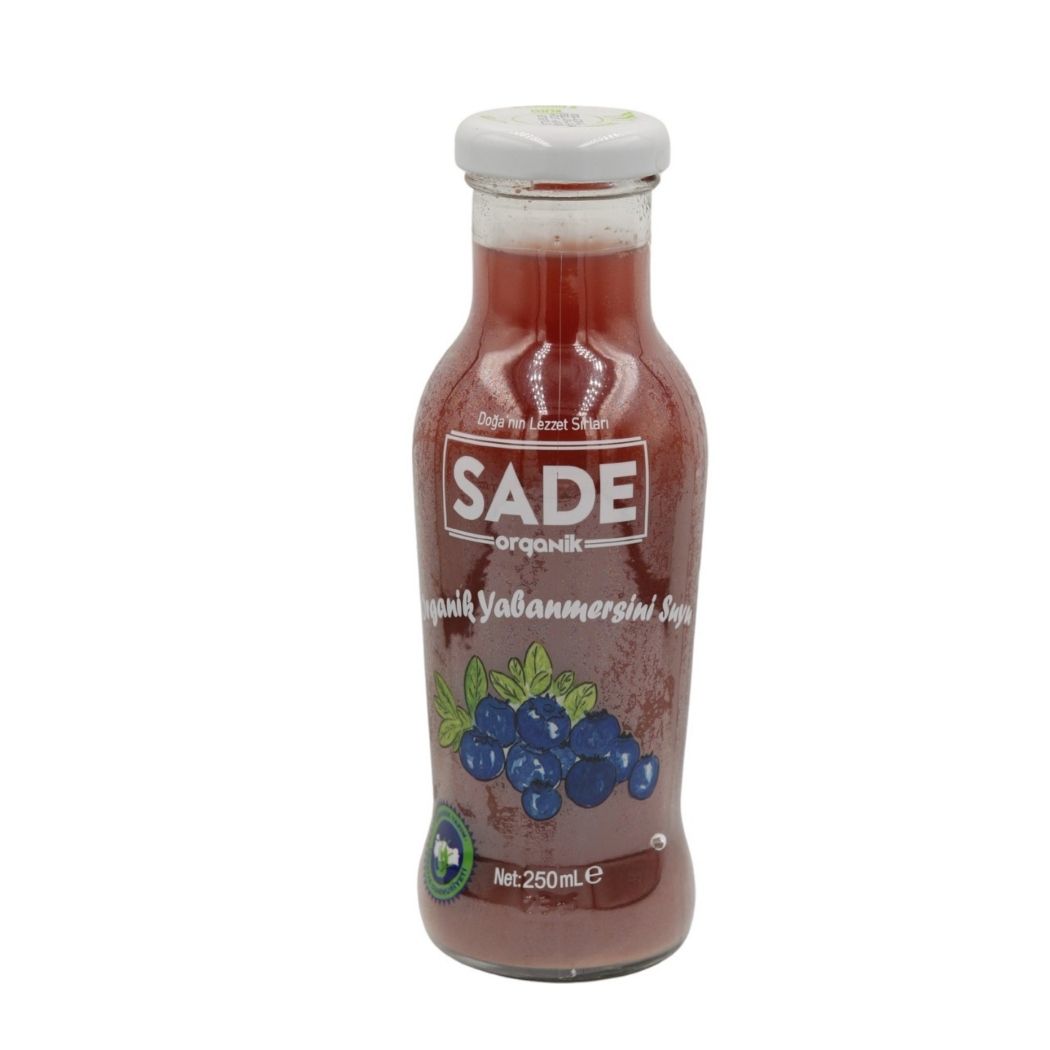 Sade Organik Yaban Mersini Suyu 250 ml