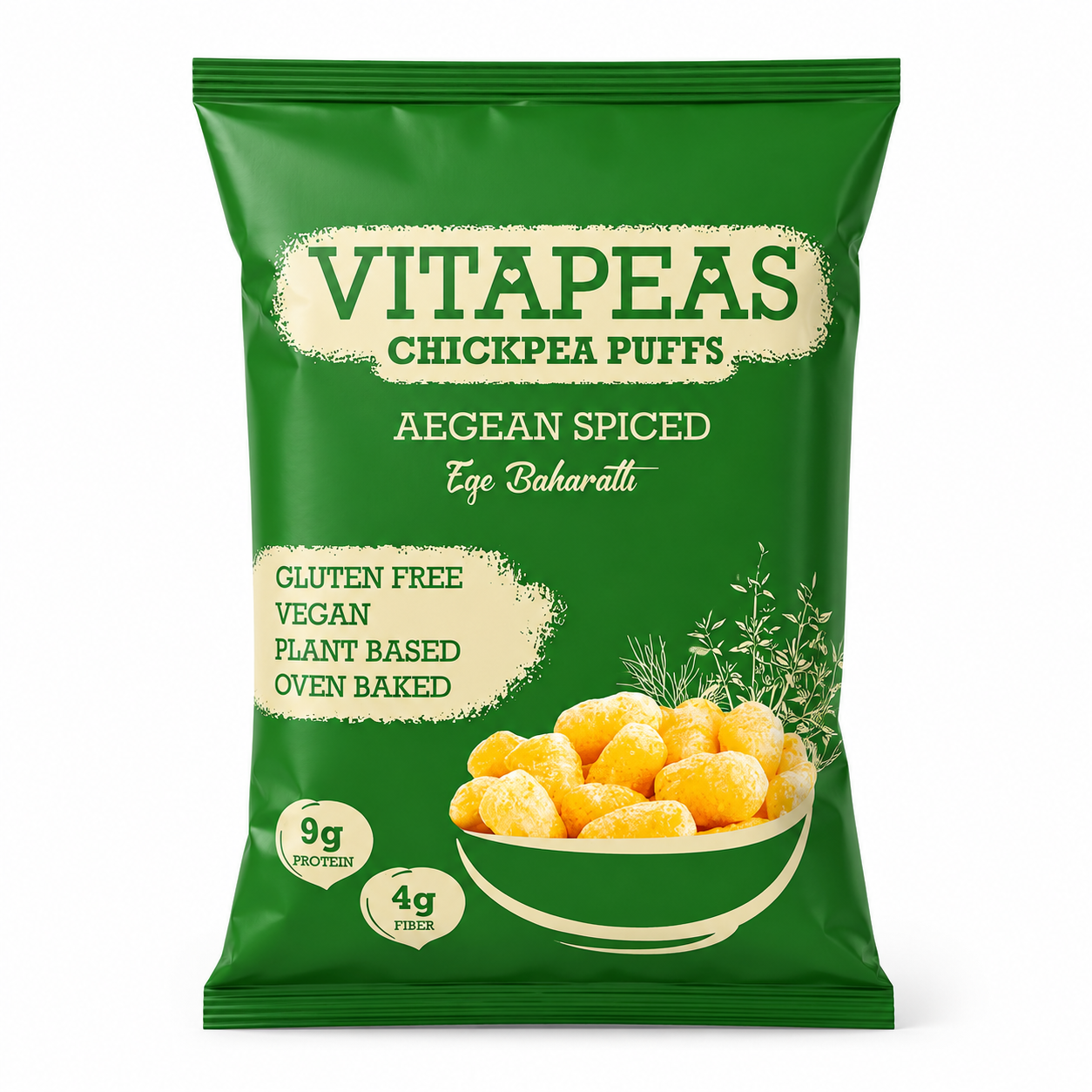 Vitapeas Ege Baharatlı Nohut Cipsi 55 g. - Sağlıklı Atıştırmalık