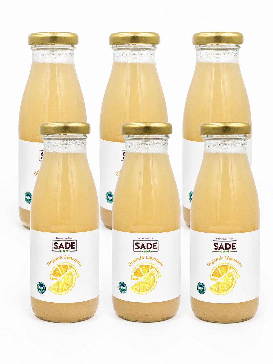 Sade Organik Limonata 6'lı 250 ml - Doğal Lezzet