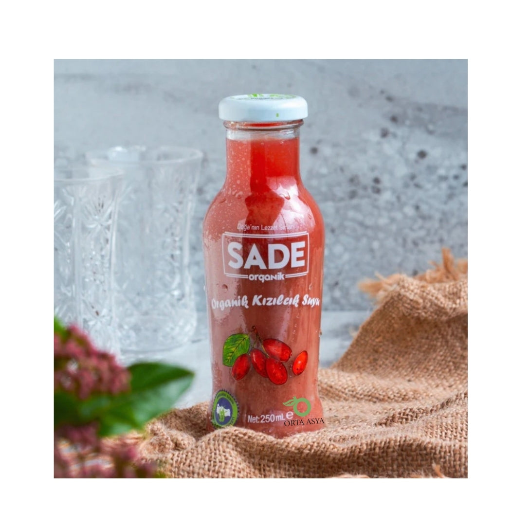 Sade Organik Kızılcık Suyu 250 ml