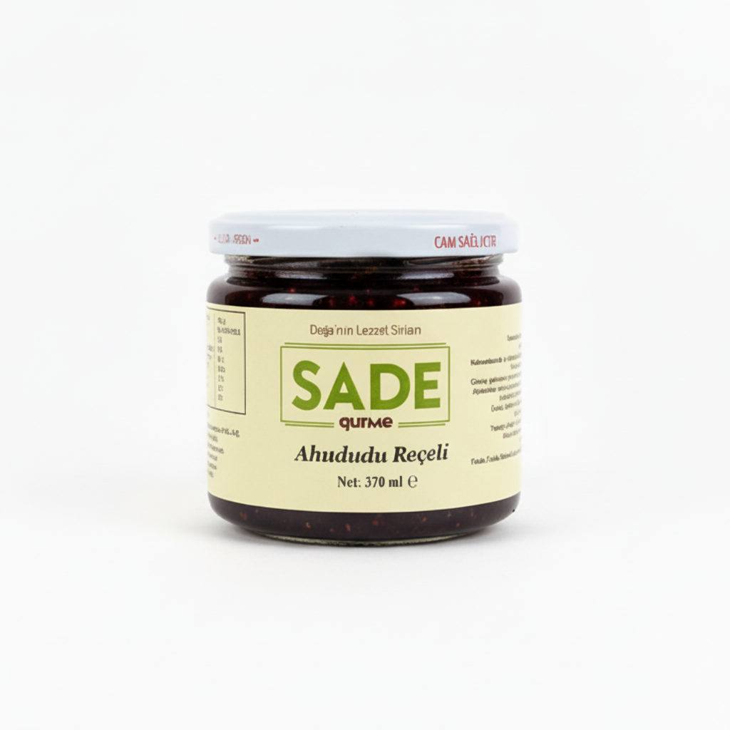 Sade Gurme Ahududu Reçeli 370 ml. - Doğadan Gelen Lezzet