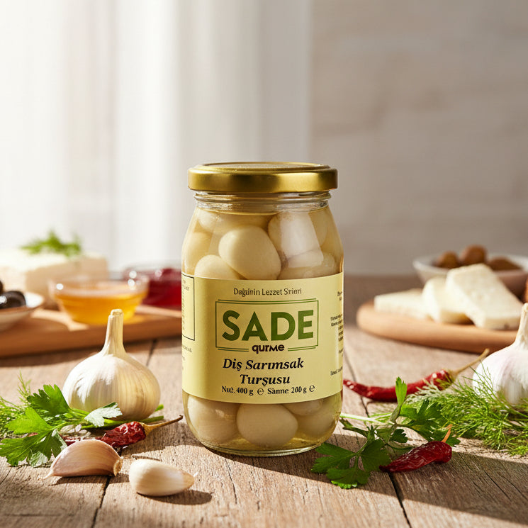 Sade Gurme Diş Sarımsak Turşusu 370 ml.