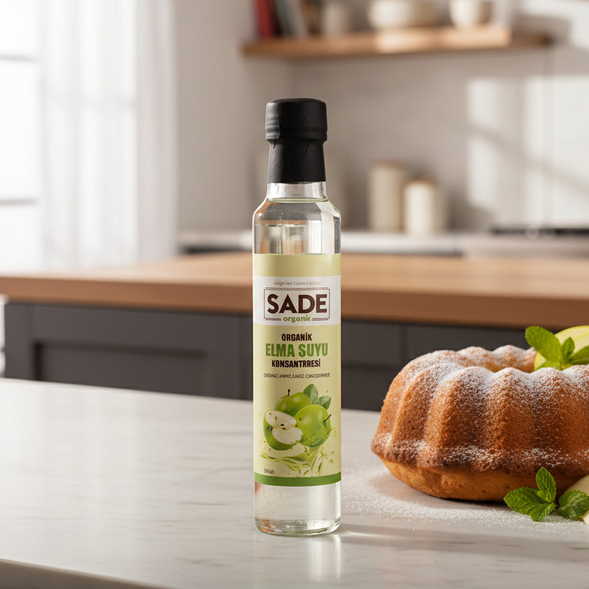 Sade Organik Elma Suyu Konsantresi 330 Gr.