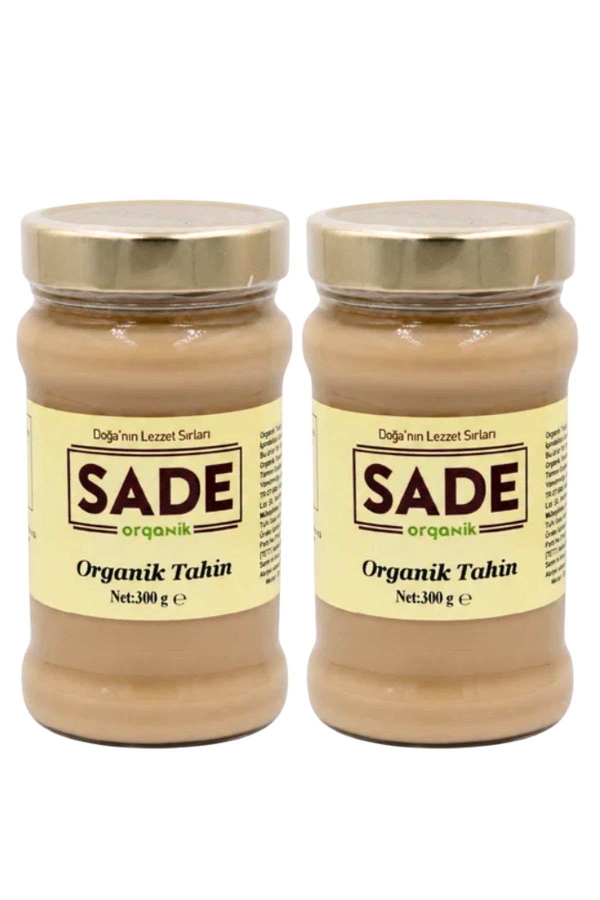 SADE ORGANİK TAHİN 300 GR 2 Lİ PAKET