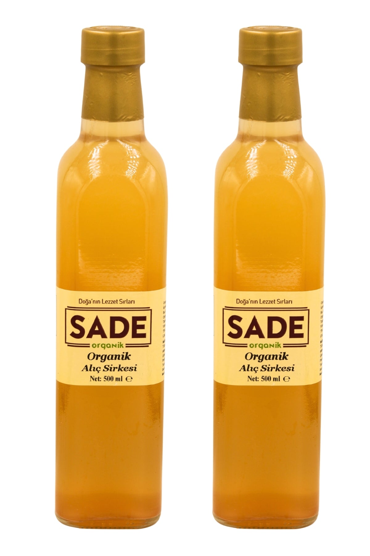 SADE ORGANİK ALIÇ SİRKESİ 2 x 500 ML