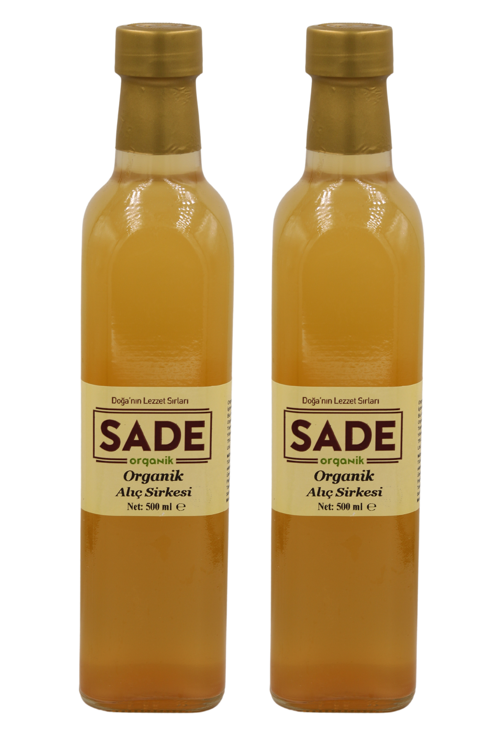 SADE ORGANİK ALIÇ SİRKESİ 2 x 500 ML