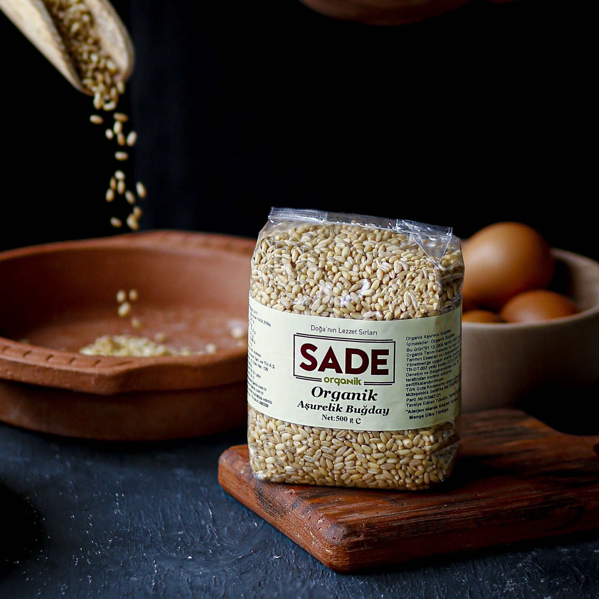 Sade Organik Aşurelik Buğday 500 gr