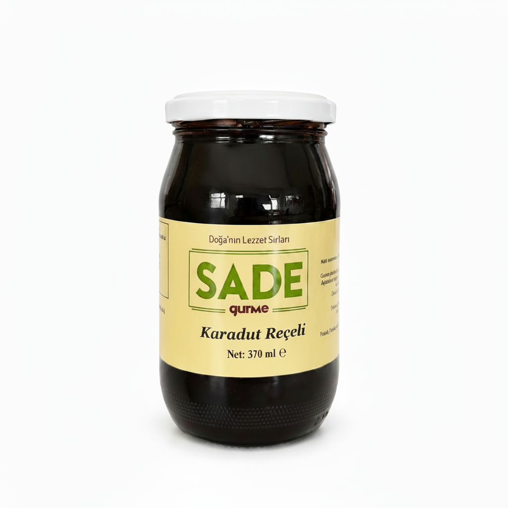 Sade Gurme Karadut Reçeli 370 ml