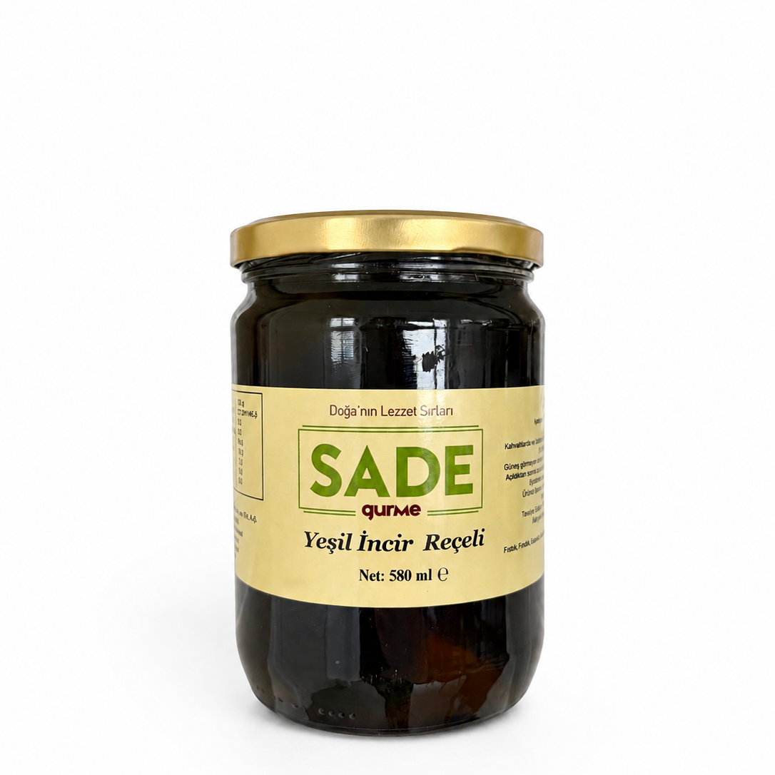 Sade Gurme Yeşil İncir Reçeli 580 ml