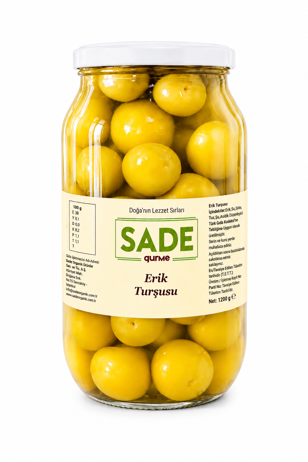 Sade Gurme Eik Turşusu 1200 gr
