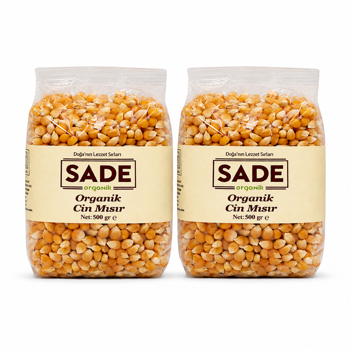 SADE ORGANİK CİN MISIR 500 GR 2 Lİ PAKET