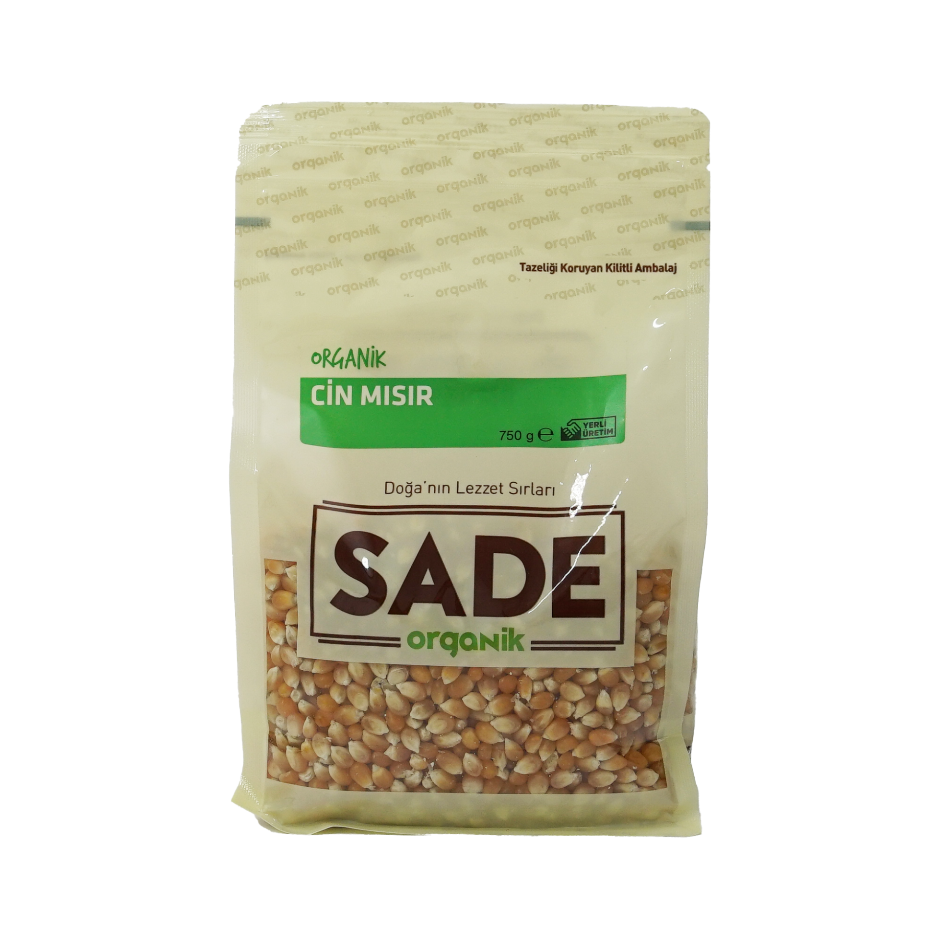 Sade Organik Cin Mısır - 750 Gr