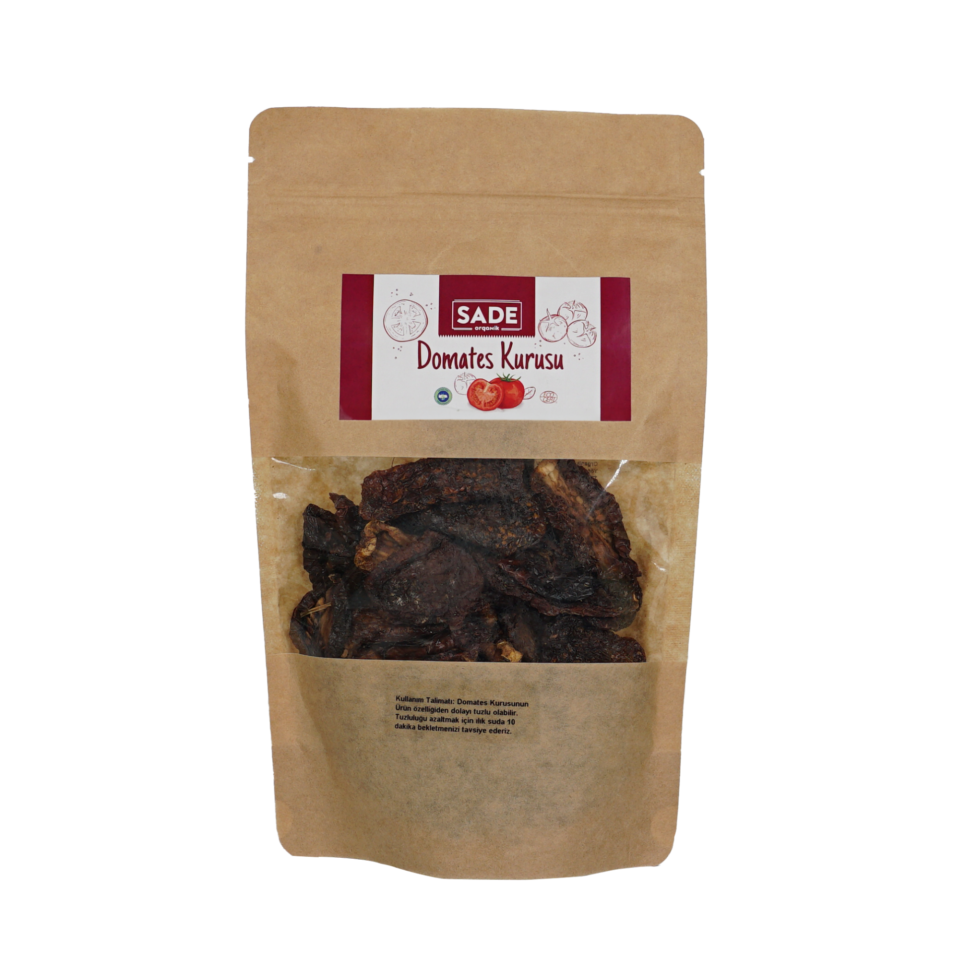 Sade Organik Domates Kurusu Organik 200 Gr