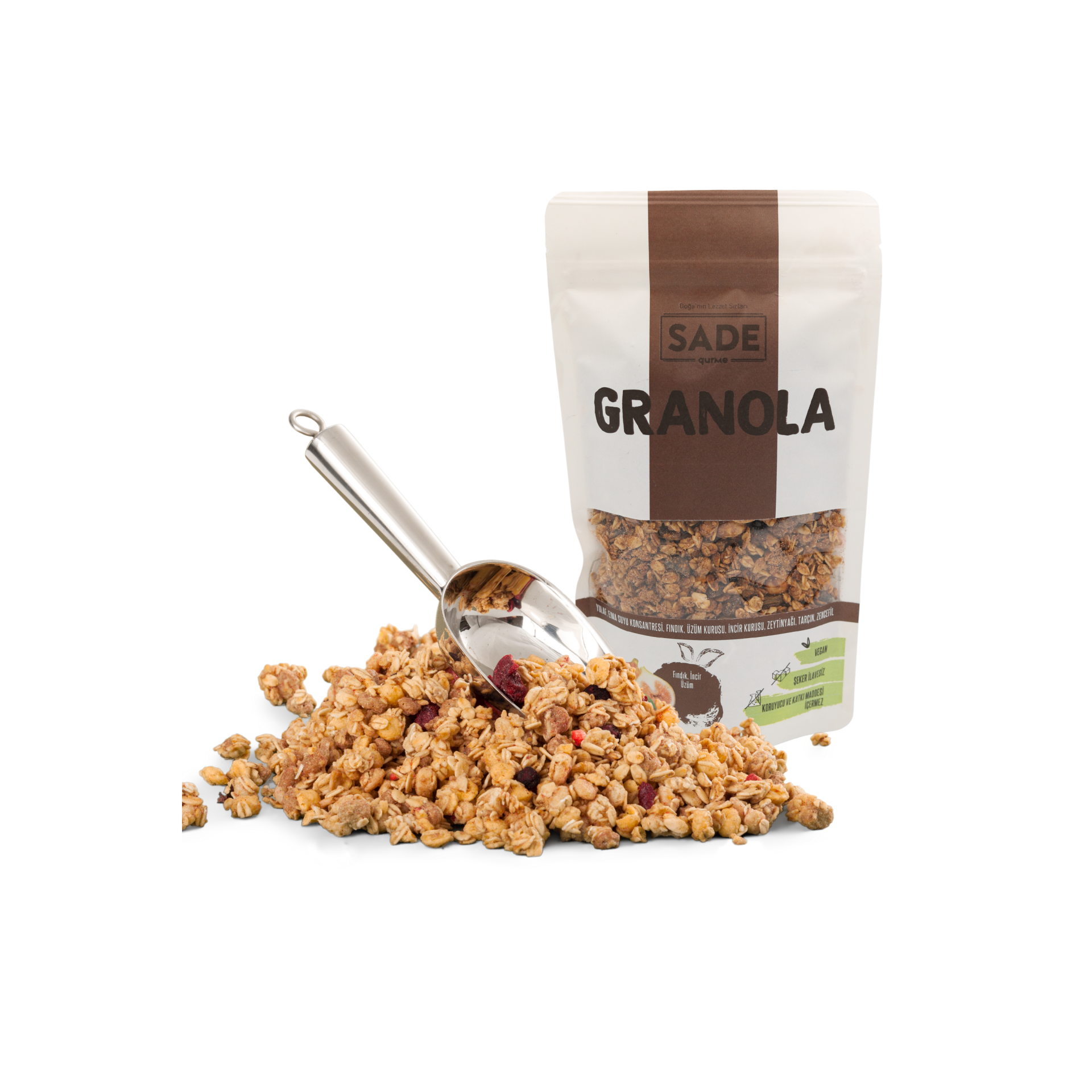 Sade Gurme İncir Üzüm Fındık Granola - 200 Gr