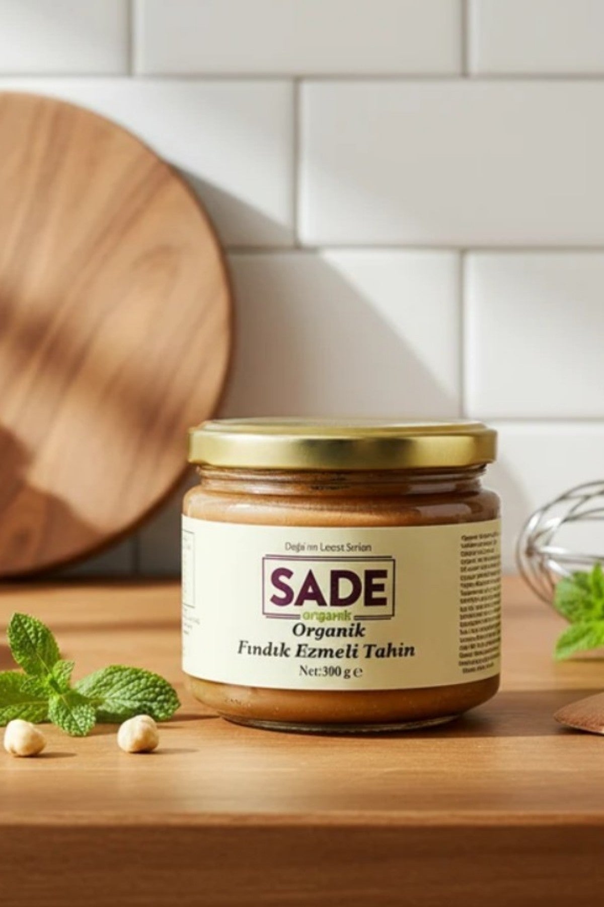 SADE ORGANİK FINDIK EZMELİ TAHİN 300 GR