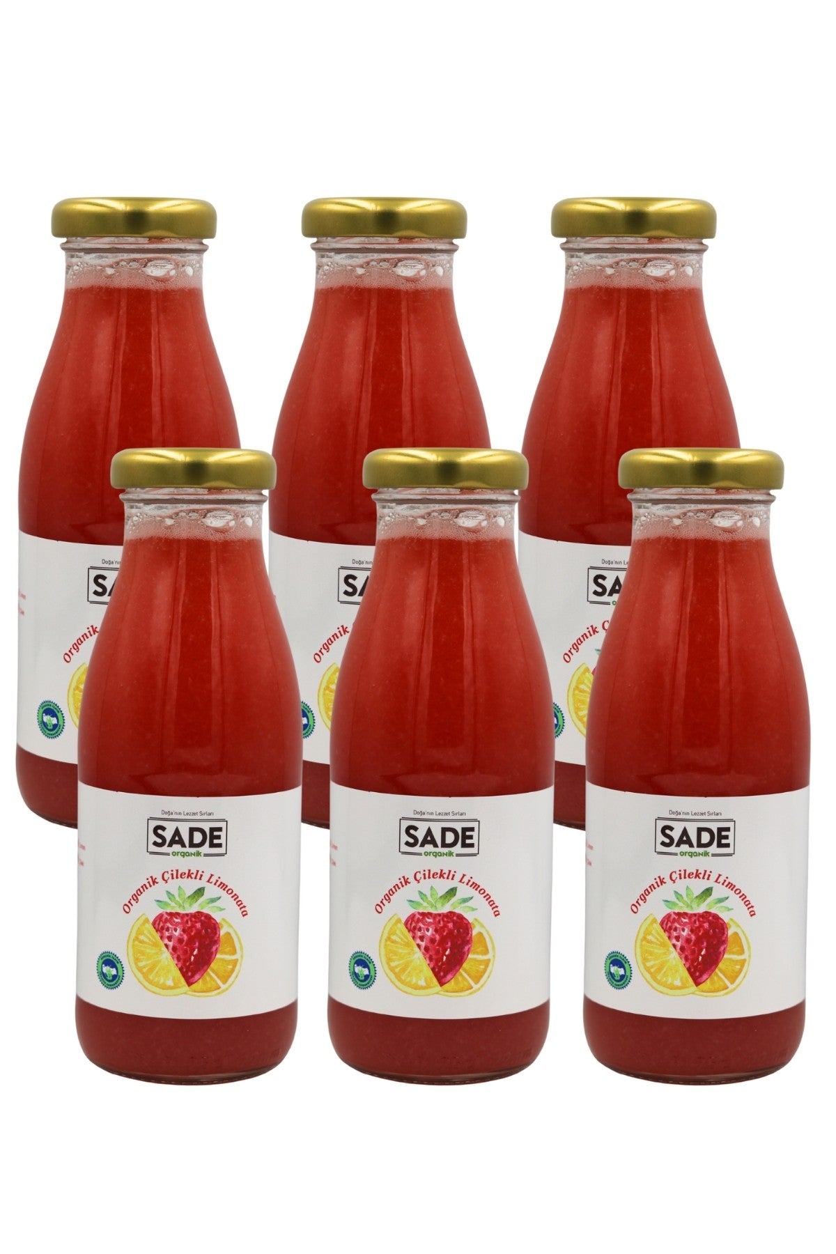SADE ORGANİK ÇİLEKLİ LİMONATA 250 ML 6 Lİ PAKET