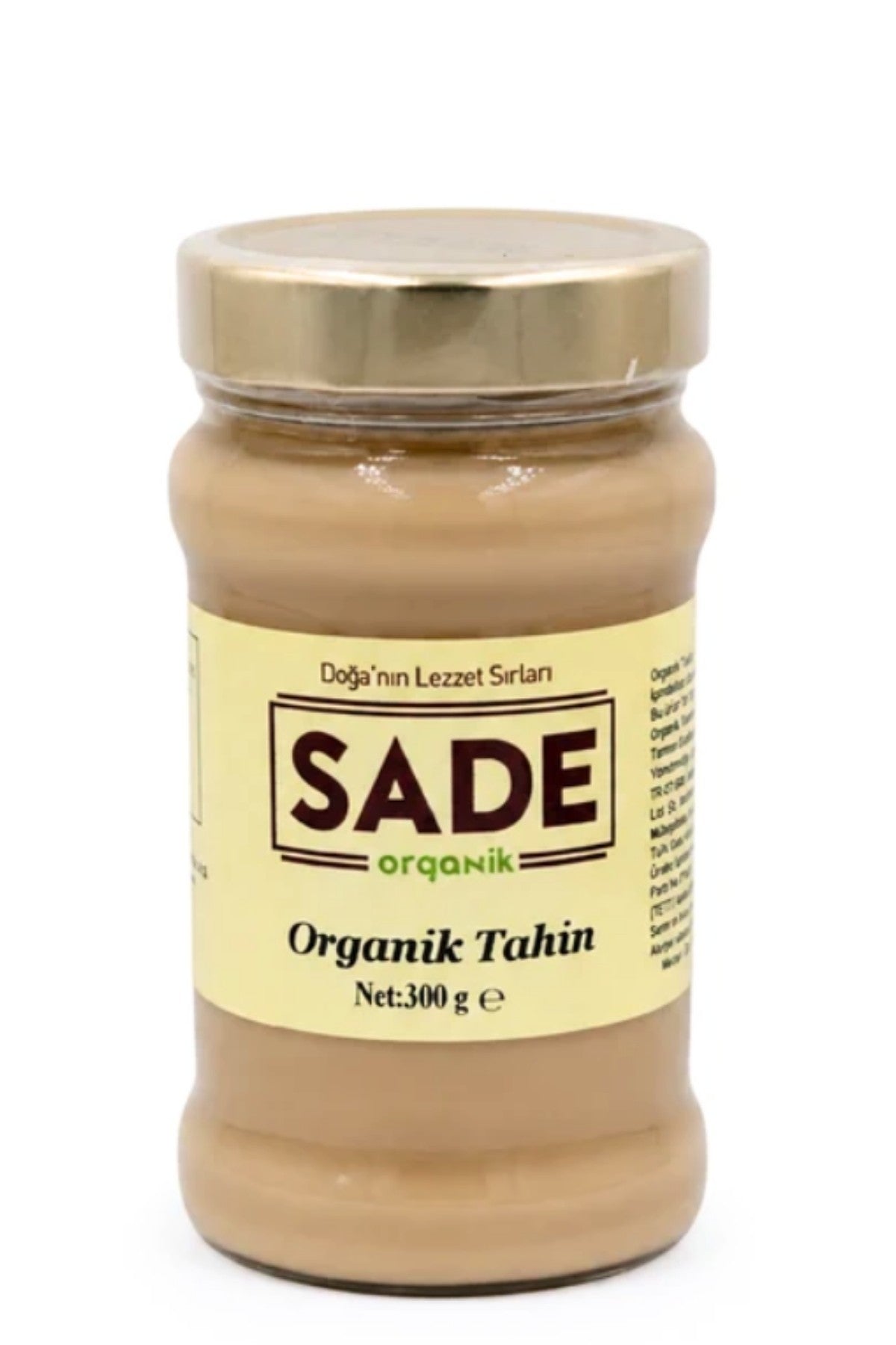 SADE ORGANİK TAHİN 300 GR
