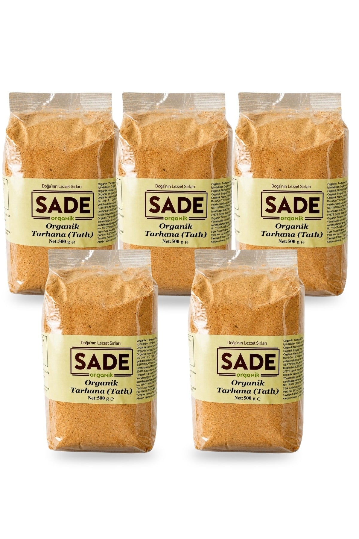 Sade Organik Tatlı Tarhana 500 G 5'Li Paket