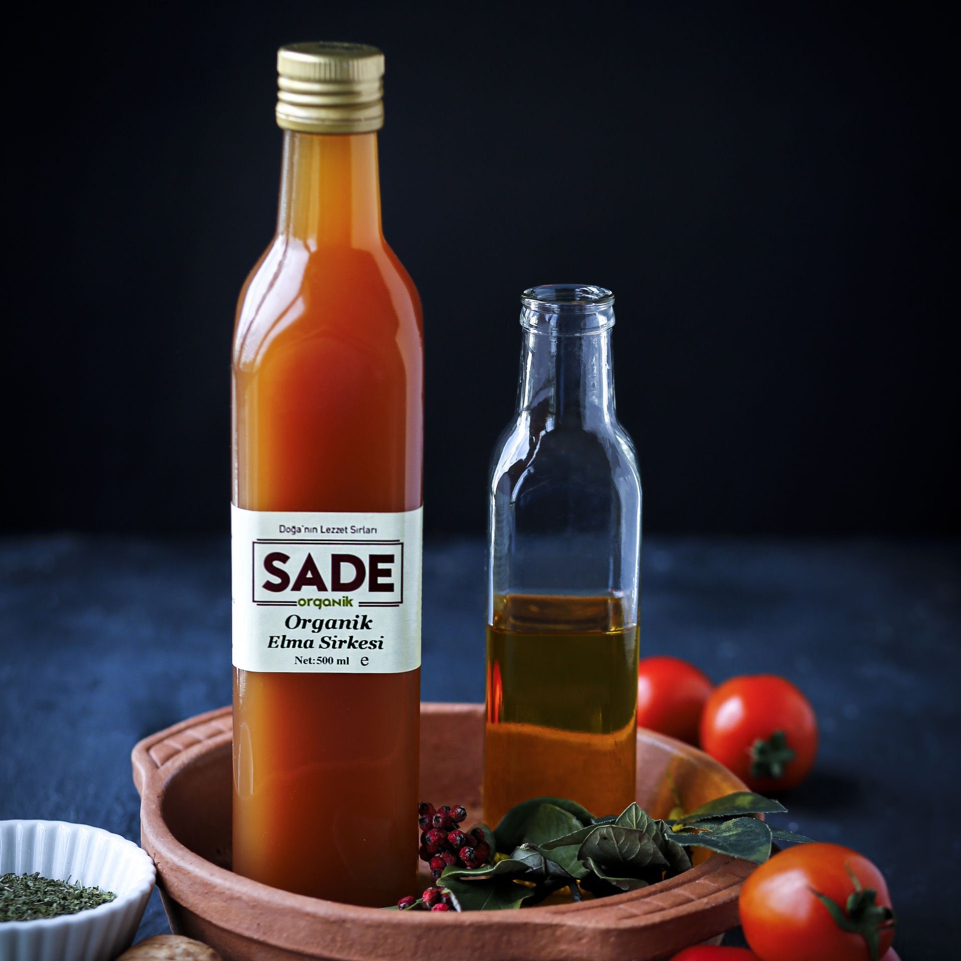 Sade Organik Elma Sirkesi 500ml