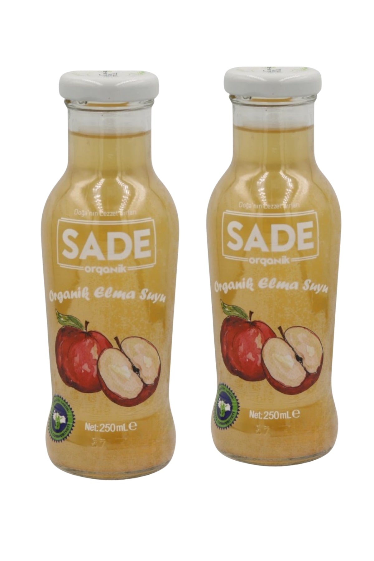 SADE ORGANİK ELMA SUYU 2x250 ml 2'li paket