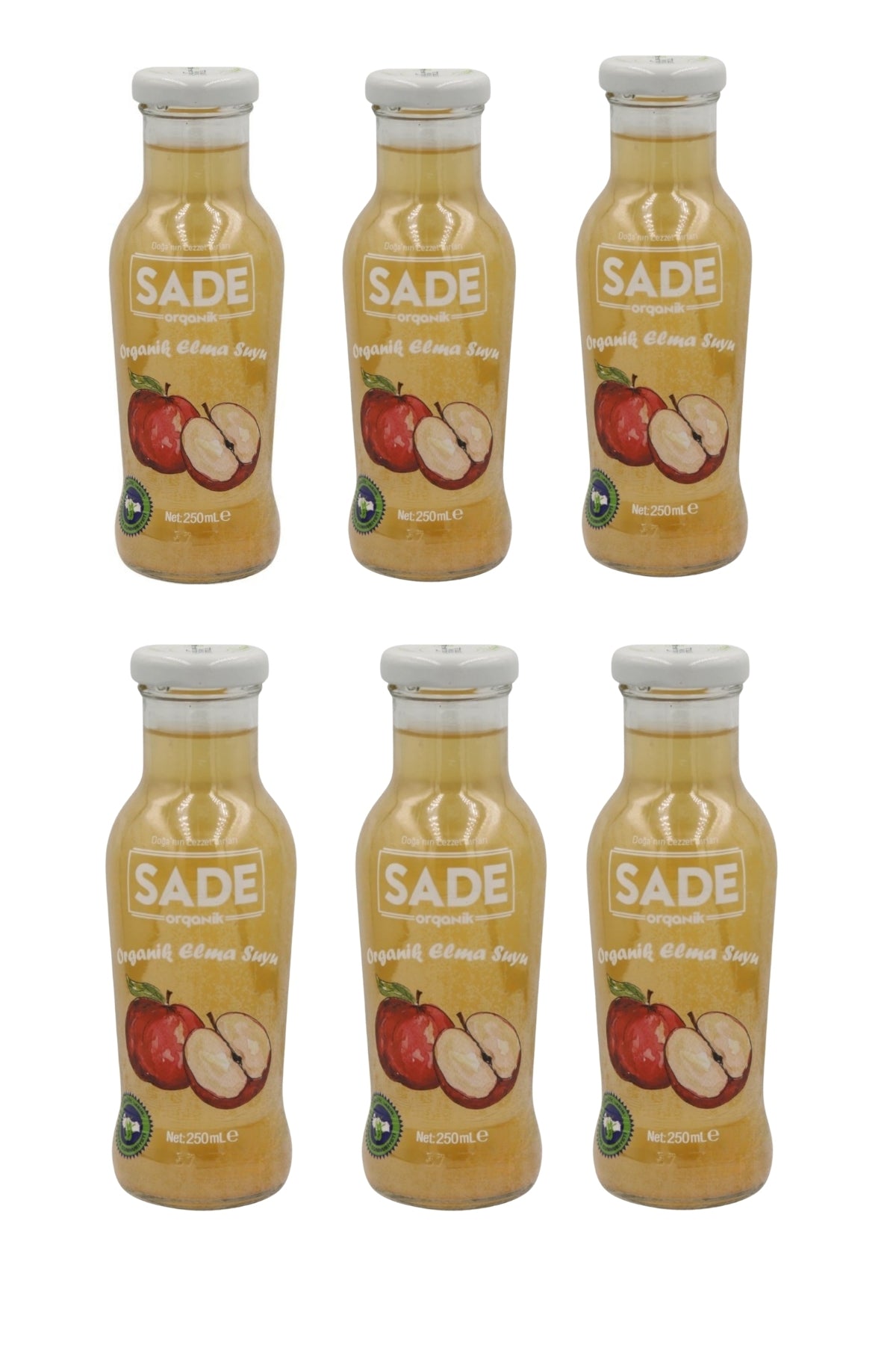 SADE ORGANİK ELMA SUYU 250 ML 6 LI
