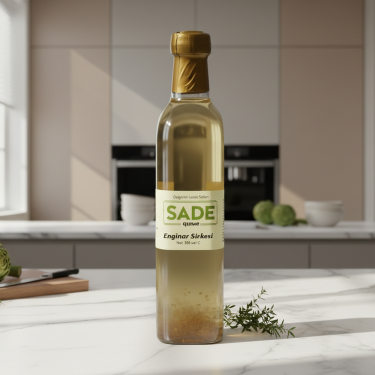 Sade Organik Enginar Sirkesi - 500 Gr