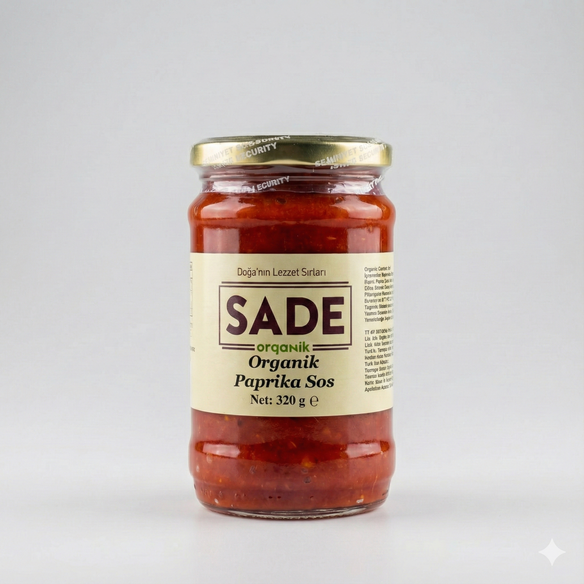 SADE ORGANİK PAPRİKA SOS