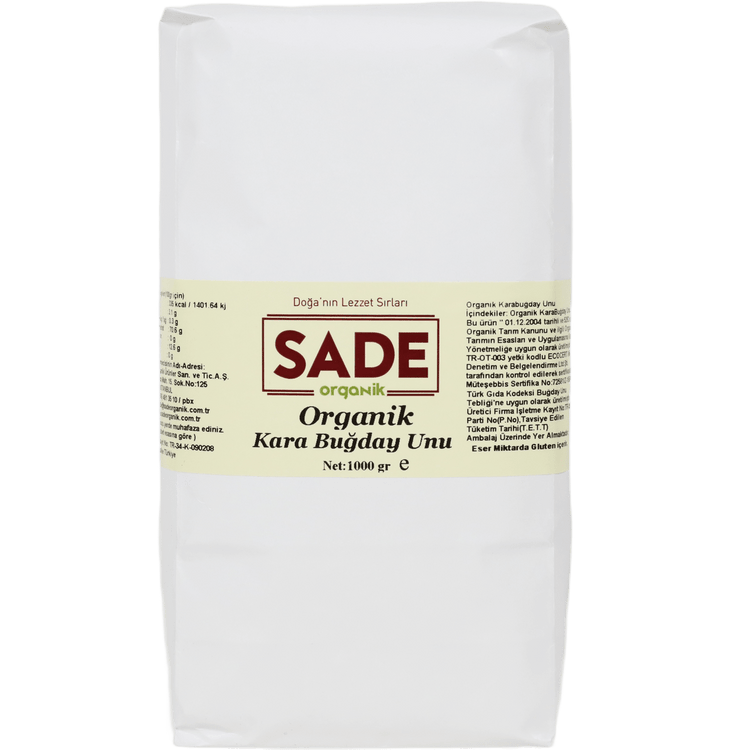 Sade Organik Karabuğday Unu 1 Kg