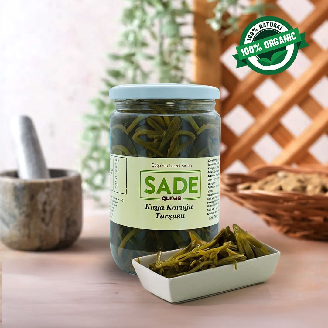 Sade Gurme Kaya Koruğu Turşusu 780 Gr