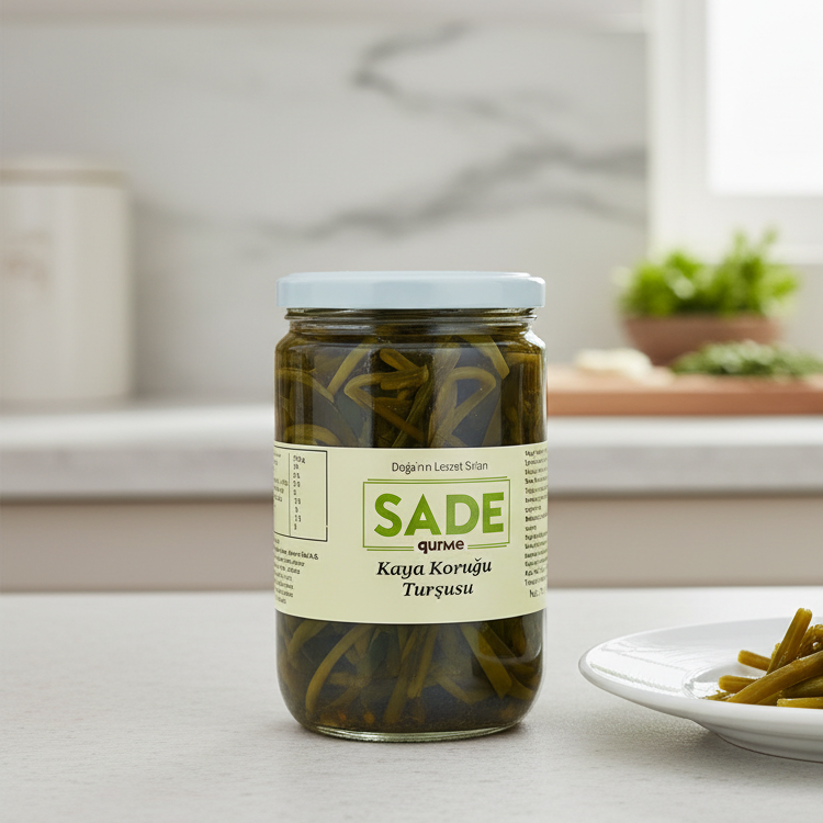 Sade Gurme Kaya Koruğu Turşusu 780 Gr