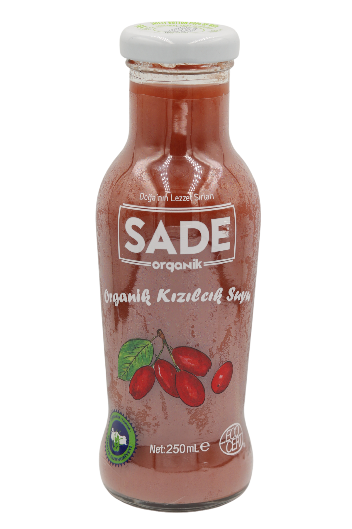 SADE ORGANİK KIZILCIK SUYU 250 GR.