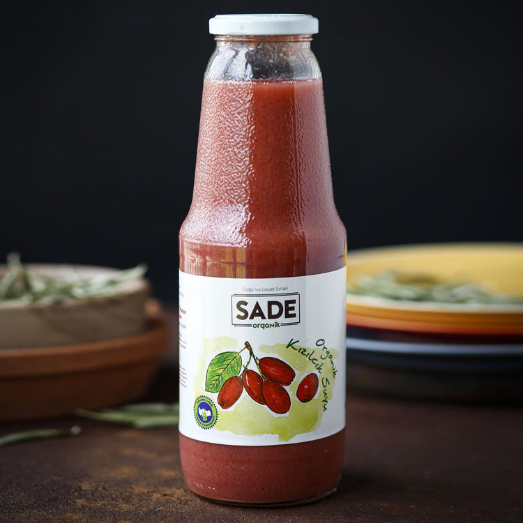Sade Organik Kızılcık Suyu 1000ml