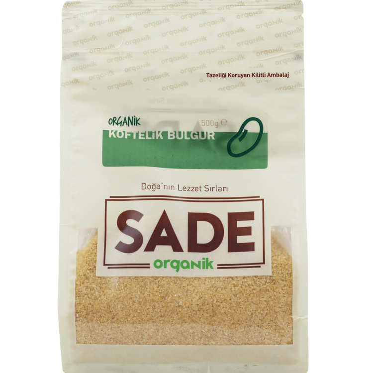 Sade Organik Köftelik Bulgur 500 Gr