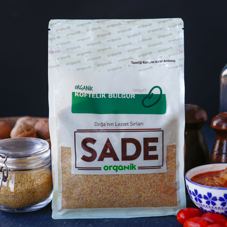 Sade Organik Köftelik Bulgur 1000 Gr