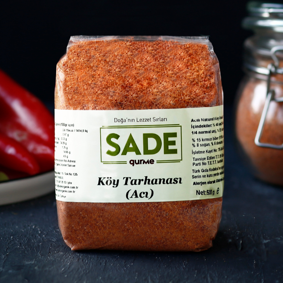 Sade Gurme Köy Tarhanası Acı 500 Gr