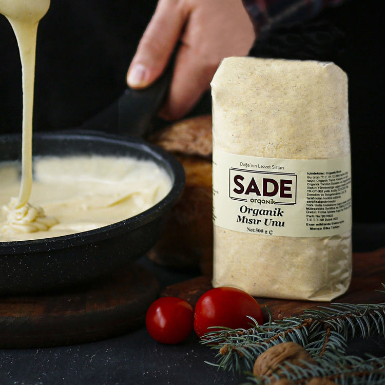Sade Organik Mısır Unu 500 Gr