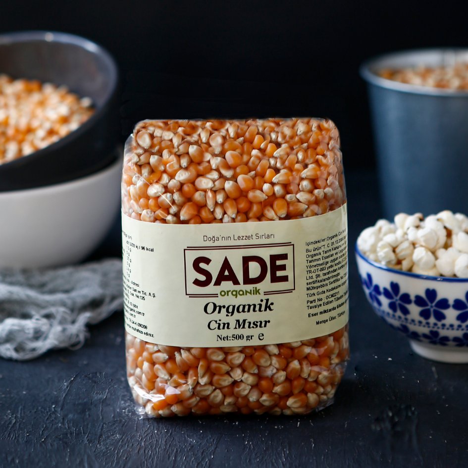 Sade Organik Cin Mısır 500 Gr