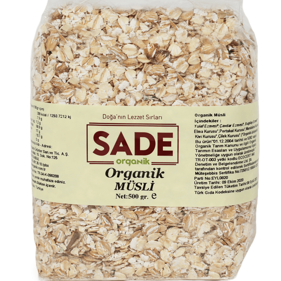 Sade Organik Müsli-500 gr.
