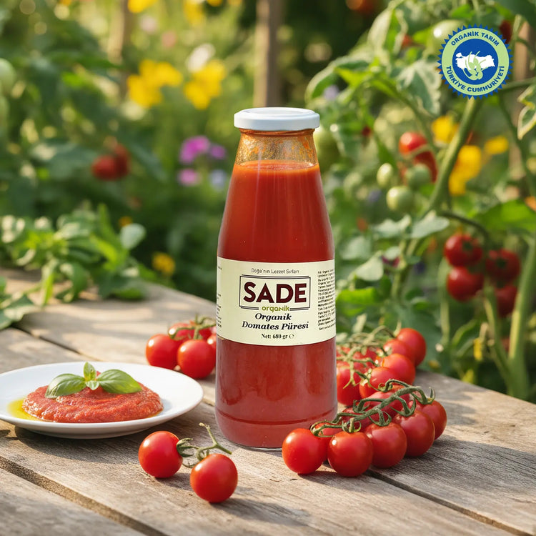 Sade Organik Domates Püresi 680 gr.