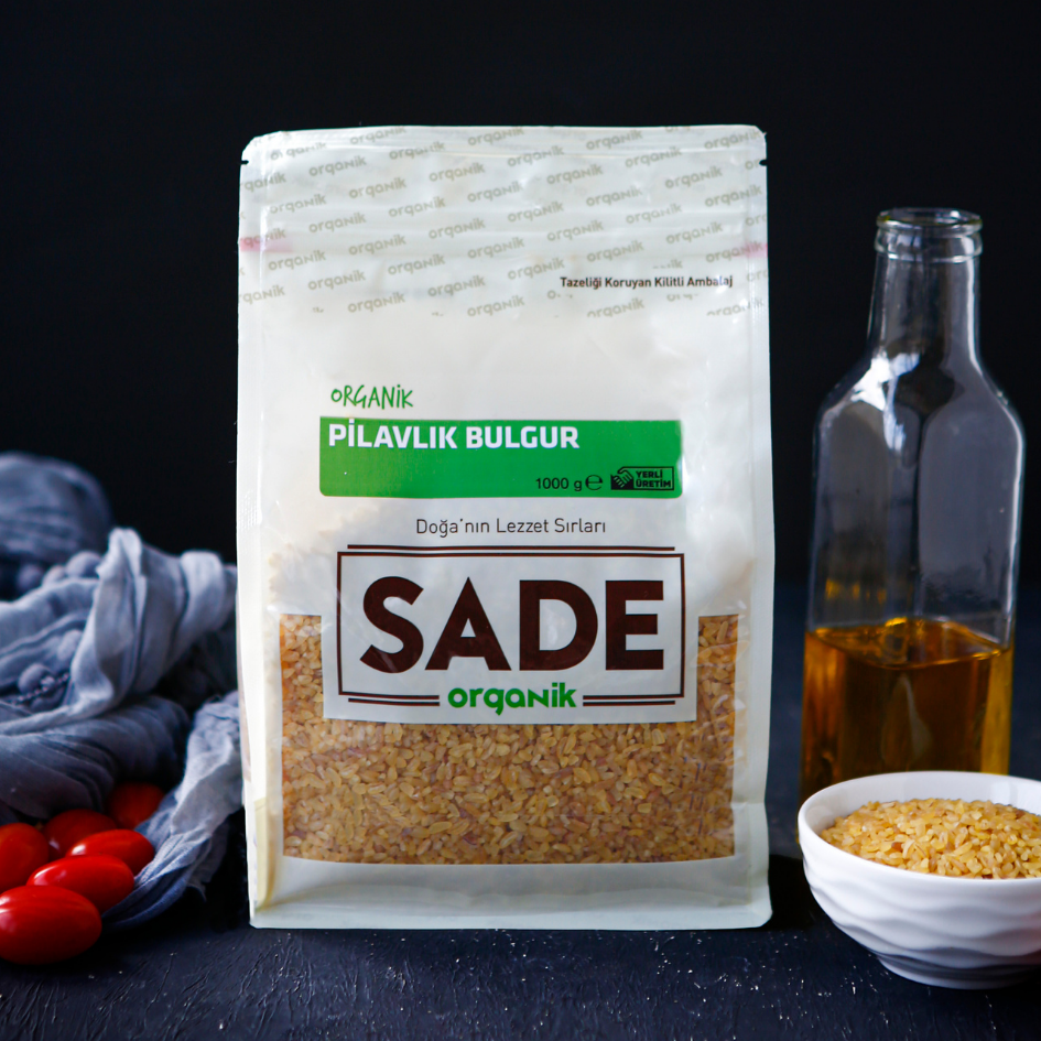 Sade Organik Pilavlık Bulgur 1000 Gr