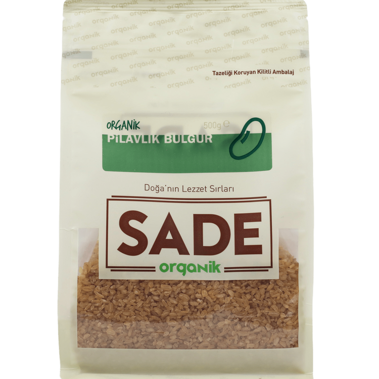 Sade Organik Pilavlık Bulgur 500 Gr