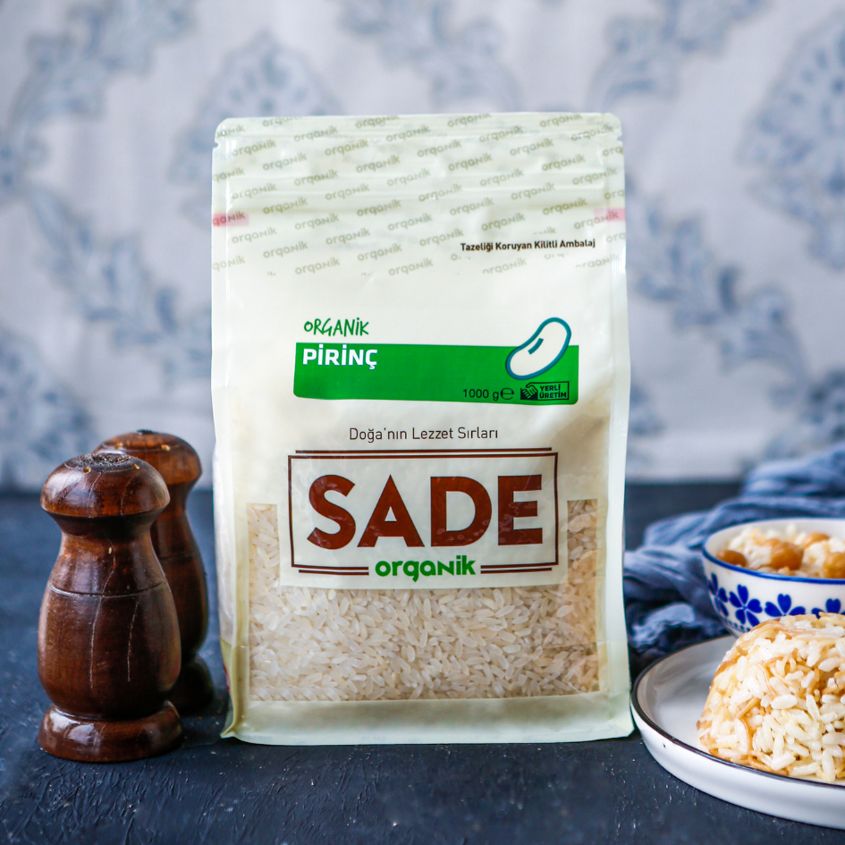 Sade Organik Pirinç 1000 Gr