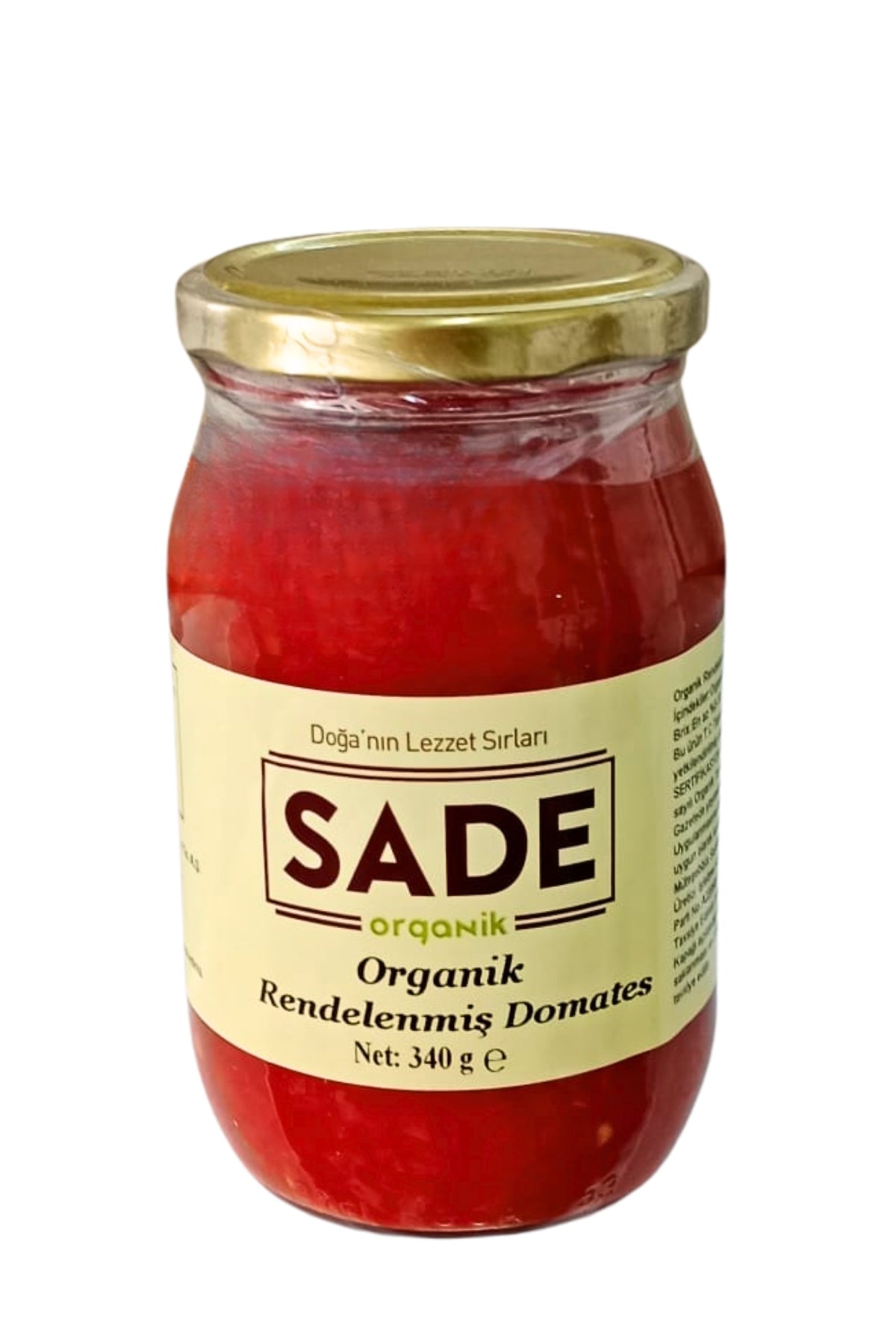 SADE ORGANİK RENDELENMİŞ DOMATES 340 GR