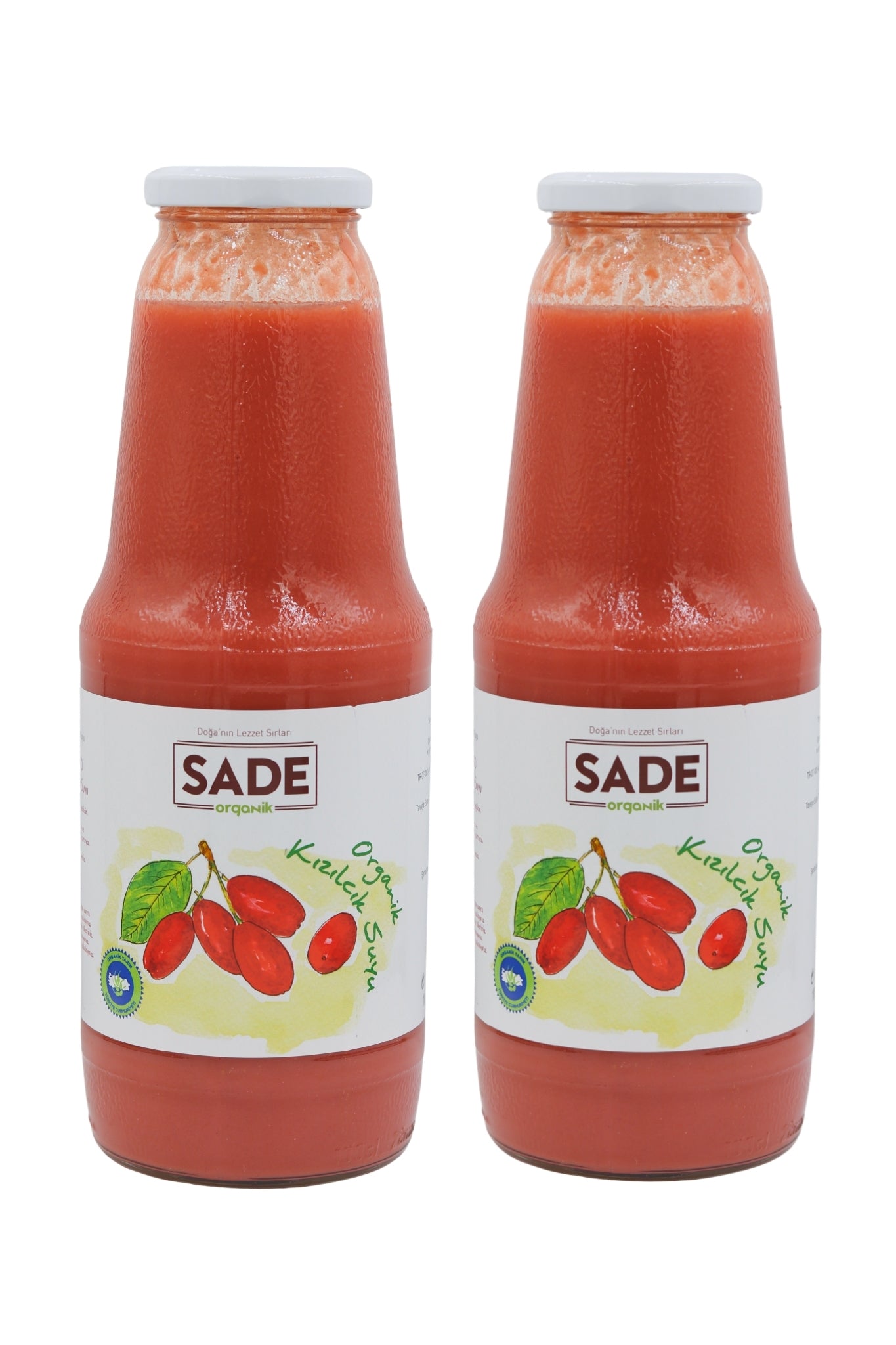 SADE ORGANİK KIZILCIK SUYU 1000 GR. 2 Lİ