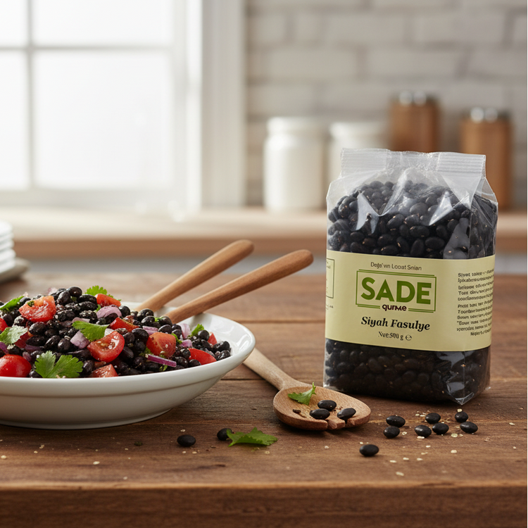 Sade Gurme Siyah Fasulye - 500 g.