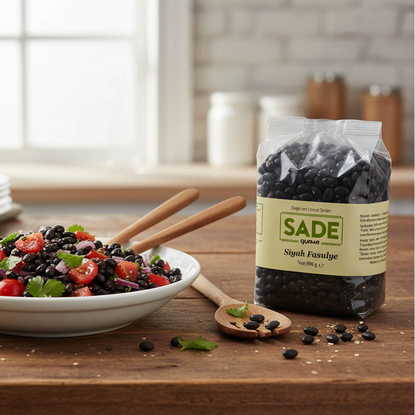 Sade Gurme Siyah Fasulye - 500 g.