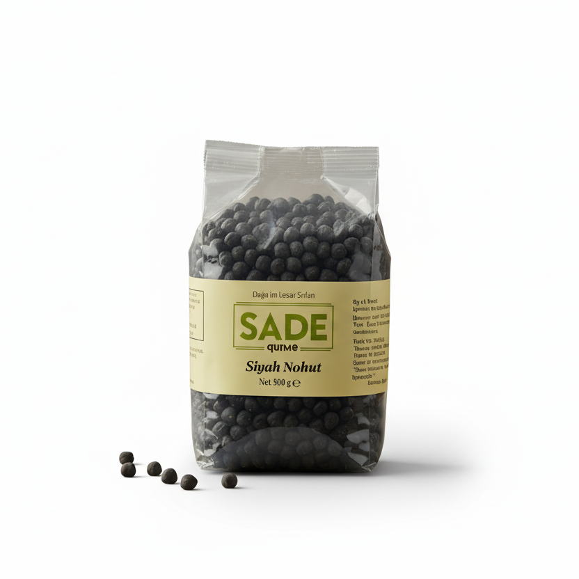 Sade Organik Siyah Nohut - 500 Gr