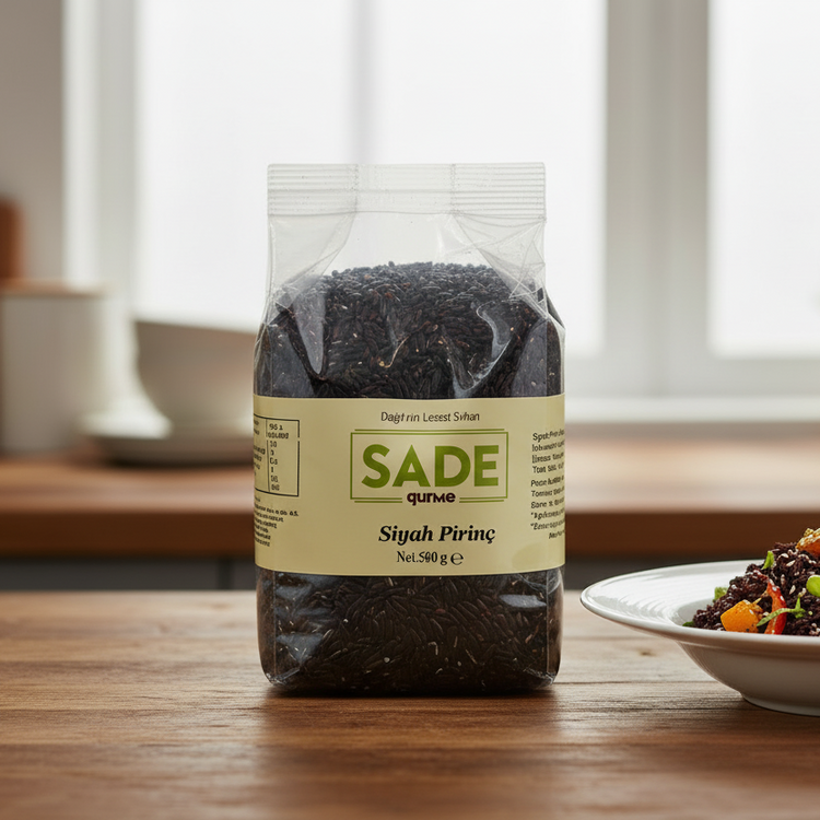 Sade Gurme Siyah Pirinç 500 Gr