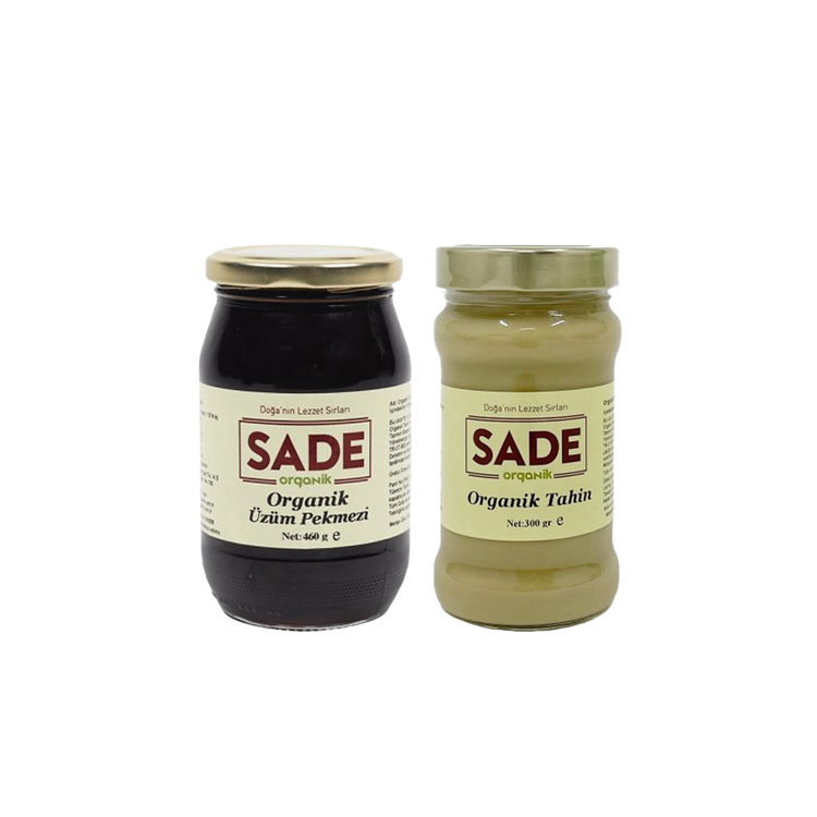 Sade Organik Tahin & Üzüm Pekmezi